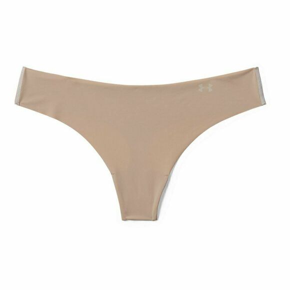 Under Armour Pure Stretch Thong Women’s Underwear Nude 1275732 295 XL NWT in BOX - Picture 1 of 2